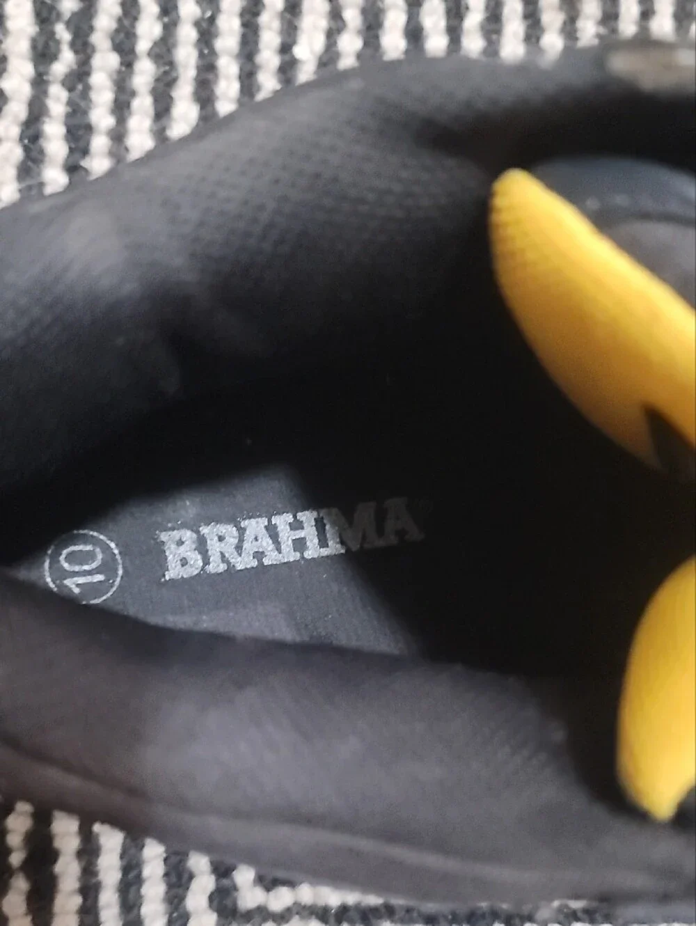Brahma Black and Yellow Safety Work Boots